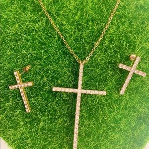 Pretty simple cross earrings